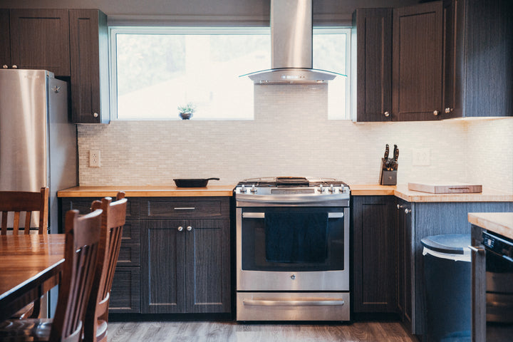 Bright modern kitchen with appliances