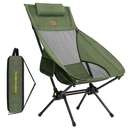 FanttikOutdoor Zeta L8 Max Rocker Camping Chair with Carry Bag — Green