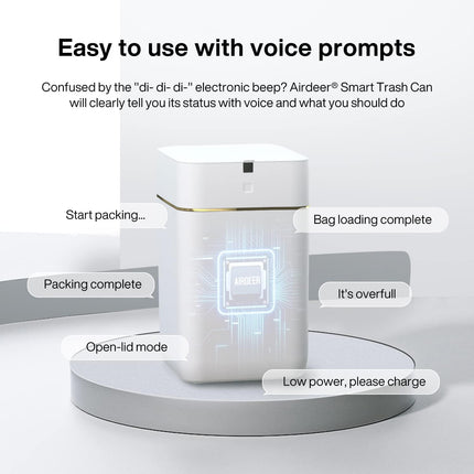 Airdeer A1 4 Gallon smart trash can feature photo