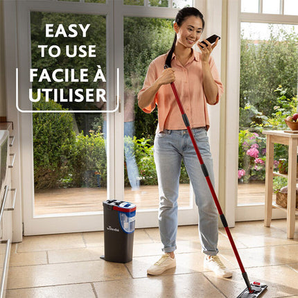 H2prO flat mop in everyday home use